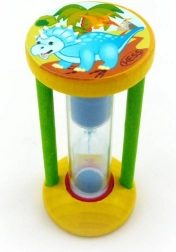 Klepsydra do mierzenia czasu mycia zębów - dinozaur