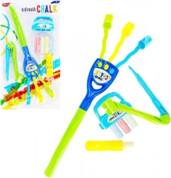 Kreatywny zestaw kred w 4 kolorach z akcesoriami