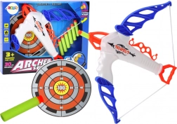 Łuk z tarczą na piankowe strzałki z przyssawką, 6 szt.