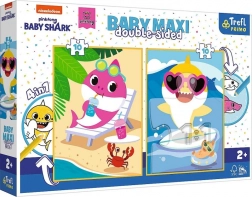 Dziecięca puzzle Baby Shark 2x10 elementów Wesoły dzień rekina