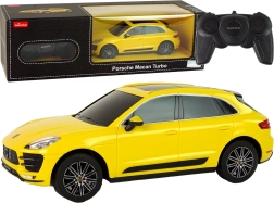 RC auto Porsche Macan Turbo 1:24 Rastar – żółty