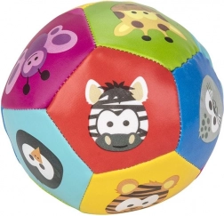 Kolorowa miękka piłeczka ze zwierzątkami