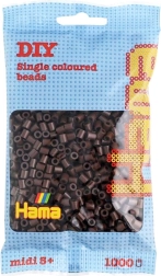 Brązowe koraliki do zaprasowywania 5 mm – 1000 szt.