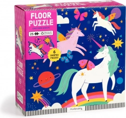Mudpuppy Puzzle podłogowe Magiczne jednorożce 25 elementów