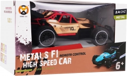 Złoty metalowy samochodzik zdalnie sterowany