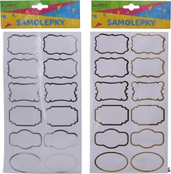 Naklejki 14x25,5 cm na słoiczki na przyprawy, etykiety, ramka