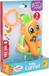 Zabawka marchewka z efektami 16 cm CAROTINA