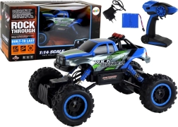 RC terenowe auto 1:14 2.4 GHz niebieskie 4x4
