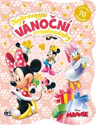 Świąteczne kolorowanki z naklejkami Minnie