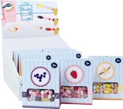 Small foot drewniane koraliki Candy