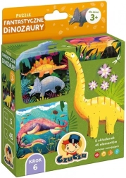 Puzzle – fantastyczni dinozaurzy (5×9 elementów)