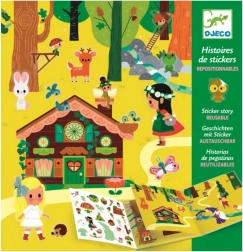 DJECO Opowieść z przestawnymi naklejkami Tajemniczy las