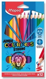Pastele MAPED Color'Peps Strong Jumbo 12 szt.