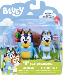 Figurki Bluey na deskorolce