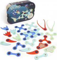 clixo ocean creatures magnetyczna zabawka konstrukcyjna 24 szt., świecąca w ciemności