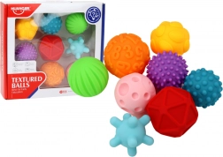 Sensoryczne piłeczki o różnorodnych fakturach 8 szt. kolorowe