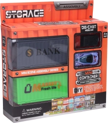 Miasto kontenerów - Zestaw konstrukcyjny z autami i akcesoriami