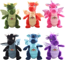 Pluszowy smok z dźwiękiem 20 cm