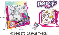 Torebka do kolorowania Message