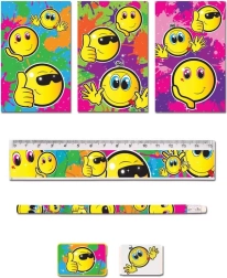 Zestaw piśmienniczy Emotikonki