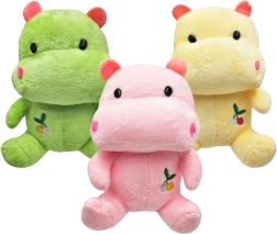 Pluszowy hipcio 18 cm siedzący z haftem