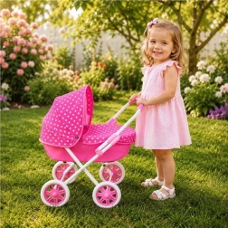 Wózek dla lalek New Baby Anička różowy