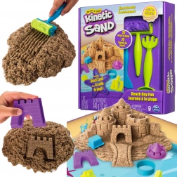 Kinetic Sand plażowy dzień – zestaw z zamkiem i akcesoriami