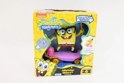 Figurka SpongeBoba Kanciastoportego na deskorolce z meduzą