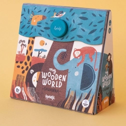 Londji drewniana układanka sawanna