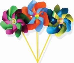 Alexander Maxi Wiatraczek Wielobarwny A (22x42 cm)