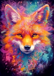 Puzzle Ognisty lis 1000 elementów