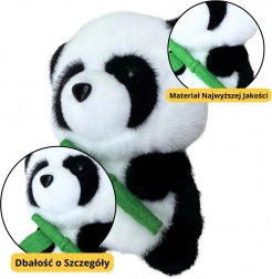 Pluszowa panda z bambusem 18 cm