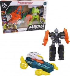 Transformujący robot z samolotem – zestaw dla dzieci 3+