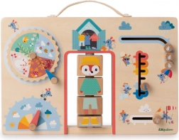 Lilliputiens drewniany panel aktywności – ubieranie do pogody z lisiczką Alice
