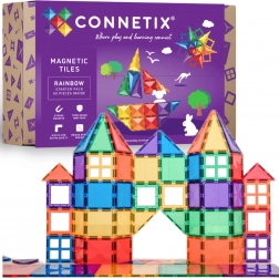Connetix Rainbow Starter Pack magnetyczne klocki 60 szt.
