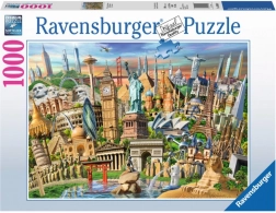 Puzzle światowe zabytki 1000 elementów RAVENSBURGER
