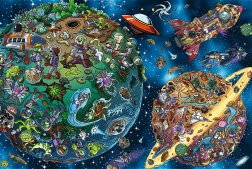 Puzzle Trefliki w kosmosie