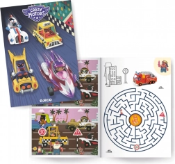 DJECO książka aktywności Crazy Motors