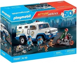 Playmobil Action Heroes transporter z pieniędzmi – edycja jubileuszowa