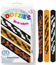 zestaw do tworzenia bransoletek ze zwierzęcymi motywami – 3 szt.