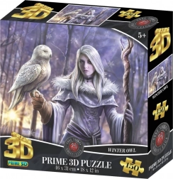 Puzzle 3D zimowa sowa 150 elementów