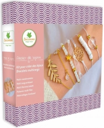 Wytwarzanie biżuterii – wielorzędowe bransoletki z masą perłową dla dziewczynek