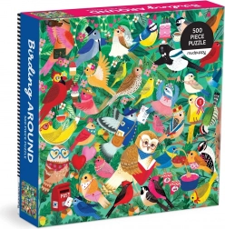 Puzzle Mudpuppy Ptasí świat 500 elementów