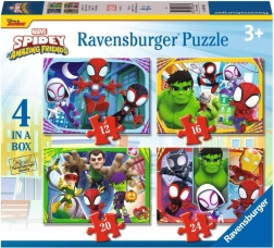 Puzzle RAVENSBURGER Spidey i jego niesamowici przyjaciele 4w1