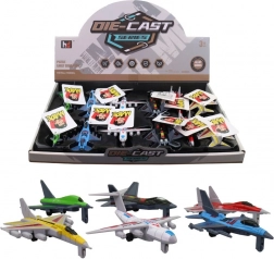 Samoloty dla dzieci 10 cm - zestaw 12 szt.