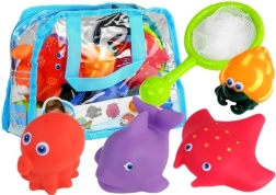 Zestaw morskich zwierzątek do wanny z siatką