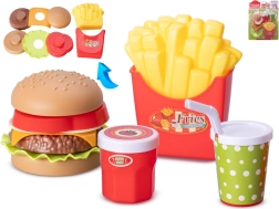 Dziecięcy zestaw do zabawy fast food, 11 elementów