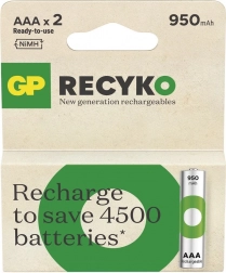 Akumulatory AAA Ni-MH 950 mAh 2 szt. GP ReCyko
