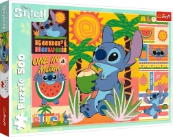Puzzle 500 elementów LILO I STITCH – wakacje ze Stitchem