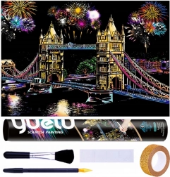 Zdrapywany obrazek Londyn Tower Bridge 75x52 cm